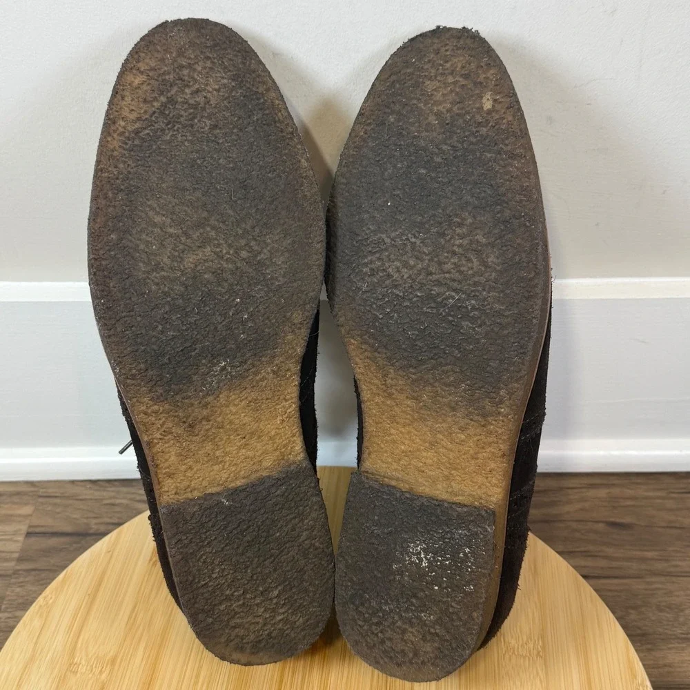Peter Millar Wingtip Oxford Mens 11.5 Brown Suede Crepe Gum Sole Quiet Luxury